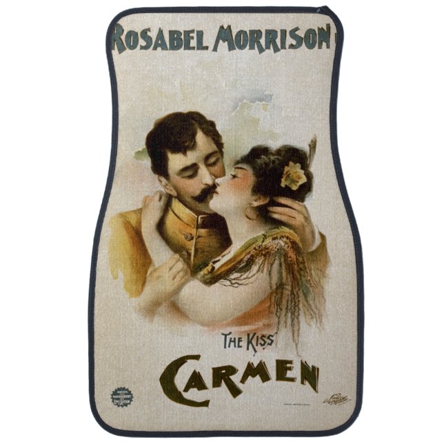 Vintage Carmen  The Kiss Car Floor Mat (Front)