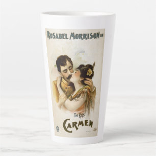 Vintage Carmen The Kiss Opera Poster Latte Mug