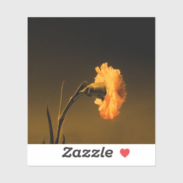 vintage Carnation Painting Sticker (Sheet)