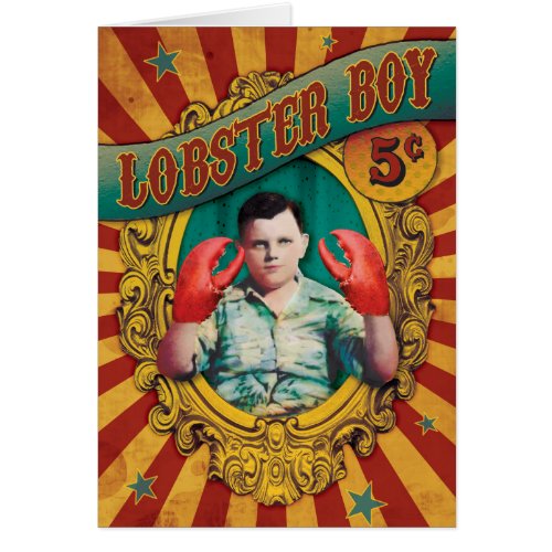 Vintage Carnival Freak Show Lobster Boy