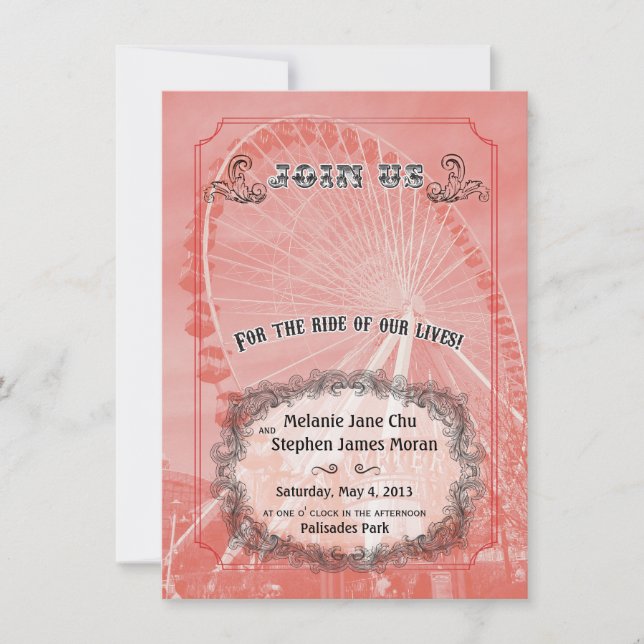 Vintage Carnival Invitation (Front)