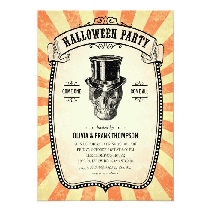 halloween invitations