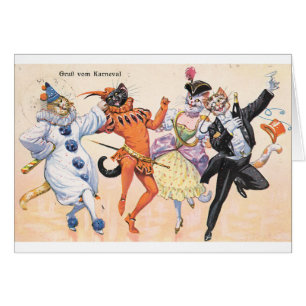 Vintage - Carnivale Cats, Cards