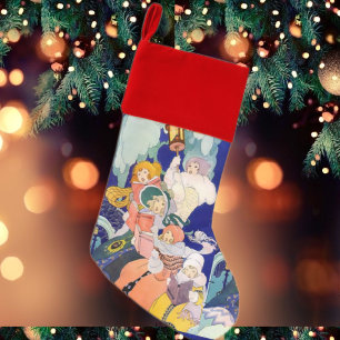 Vintage Carolers Christmas Stocking