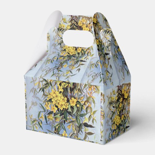Vintage Carolina Jessamine Yellow Flowers Floral Favor Boxes