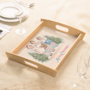 Vintage Caroling Kids Tray