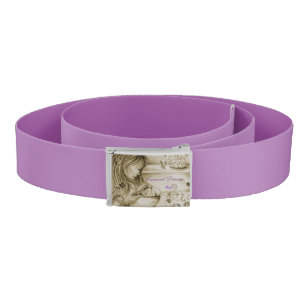 Vintage Carousel Dreams Purple Custom Belt