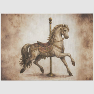 Vintage Carousel Horse – Antique Fairground  Tissue Paper