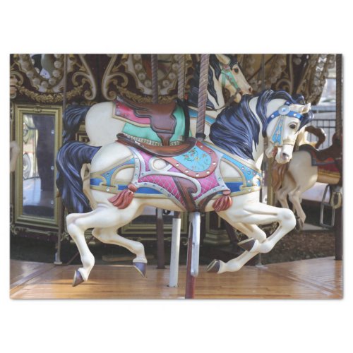 Vintage Carousel Horse galloping II Tissue Paper