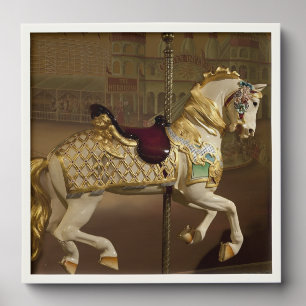 Vintage Carousel Horse Photo Tile