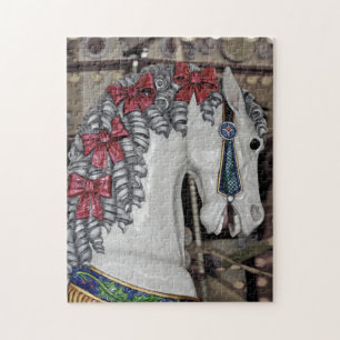 Vintage carousel horse puzzle