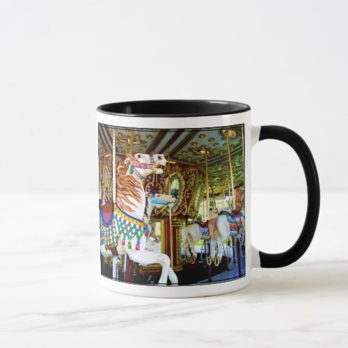 VINTAGE CAROUSEL HORSES MUG