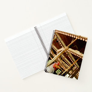 Vintage Carousel Rooster Notebook