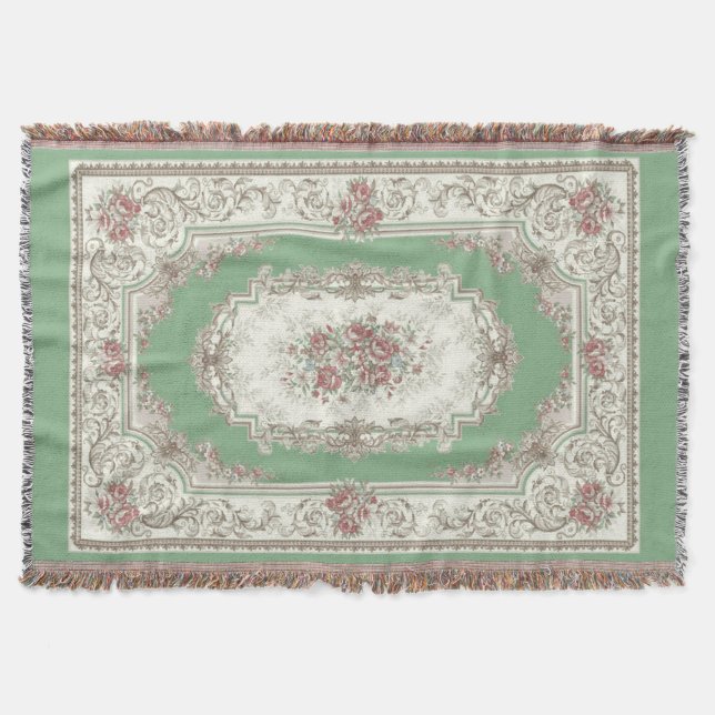 Vintage Carpet 4 - Throw Blanket (Front)