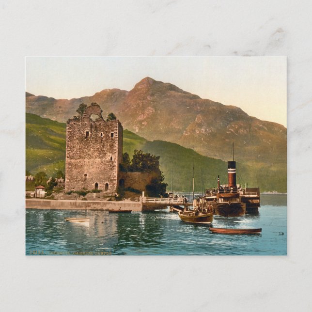 Vintage Carrick Castle Scotland Postcard (Front)
