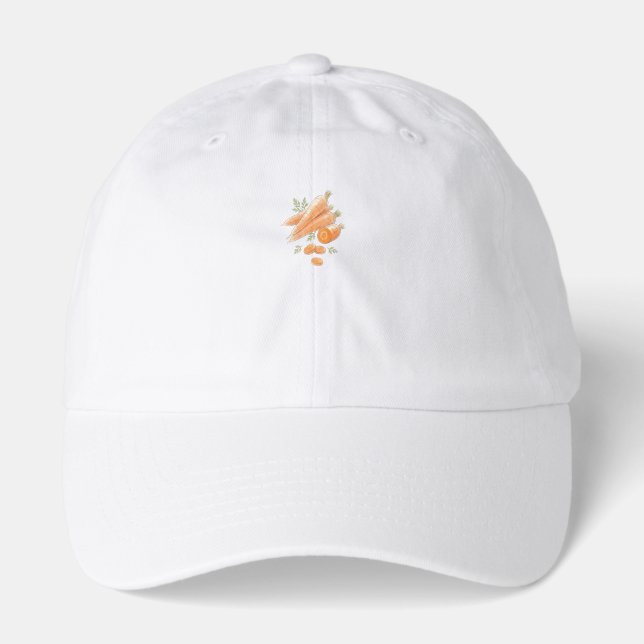 vintage carrot illustration hat (Front)