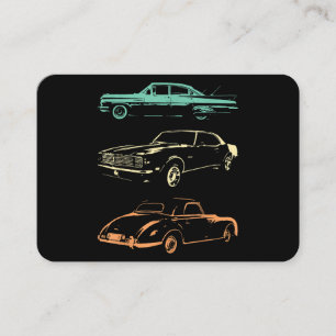 Vintage Cars - 80s & 90s Graphic Retro Business Card