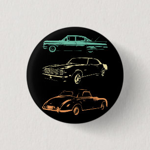 Vintage Cars - 80s & 90s Graphic Retro Button
