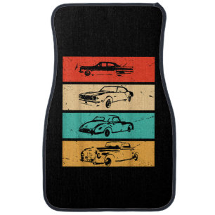 Vintage Cars - 80s & 90s Graphic Retro Car Floor Mat