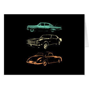 Vintage Cars - 80s & 90s Graphic Retro Card