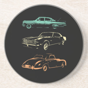 Vintage Cars - 80s & 90s Graphic Retro Coaster