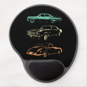 Vintage Cars - 80s & 90s Graphic Retro Gel Mouse Pad