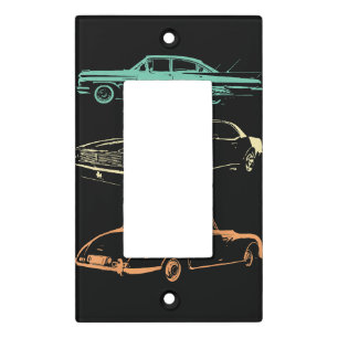 Vintage Cars - 80s & 90s Graphic Retro Light Switch Cover