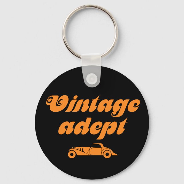 Vintage cars adept keychain (Front)