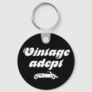 Vintage cars adept keychain