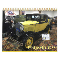 Vintage cars calendar