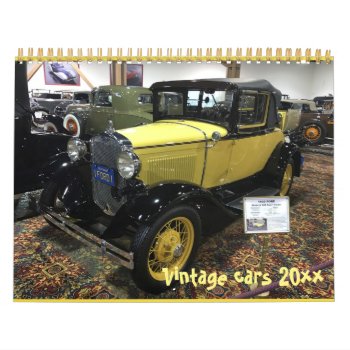 Vintage Cars Calendar by vitaliy at Zazzle