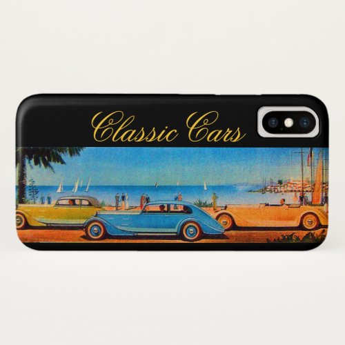 VINTAGE CARS iPhone X CASE