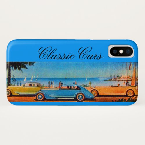 VINTAGE CARS iPhone X CASE