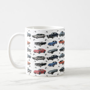 Vintage Car Coffee Mugs,naaman Coffee Cups,transport Coffee Cups,automobile  Tea Mug ,old Cars Coffee Mugs, Israeli Ceramics , Naaman Vintage 