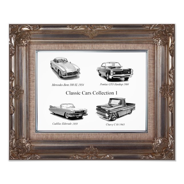 Vintage Cars Collection 1 Photo Print (Front)