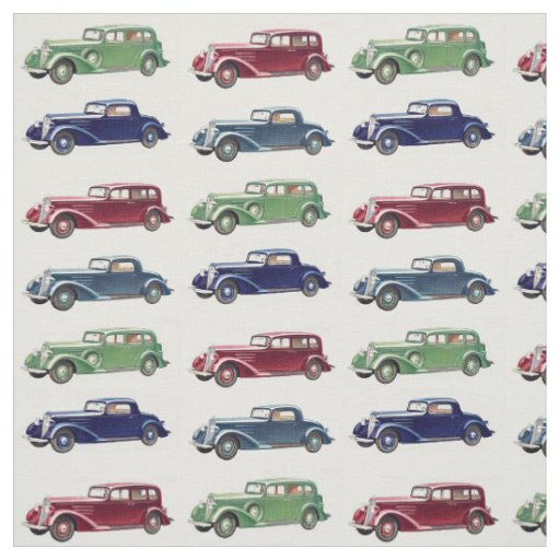 Vintage cars custom fabric