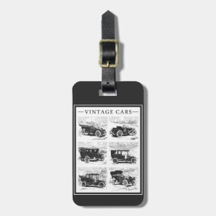 Vintage cars custom luggage tag