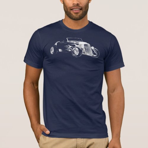 Vintage Cars Enthusiast Hot Rod Fans T_Shirt