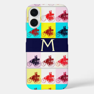 VINTAGE CARS GATHERING POP ART MONOGRAM iPhone 16 CASE