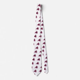 Vintage Cars Gathering , purple violet white Neck Tie