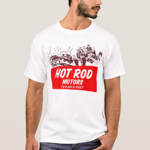 Vintage Cars 'Hot Rod Motors' T-Shirt