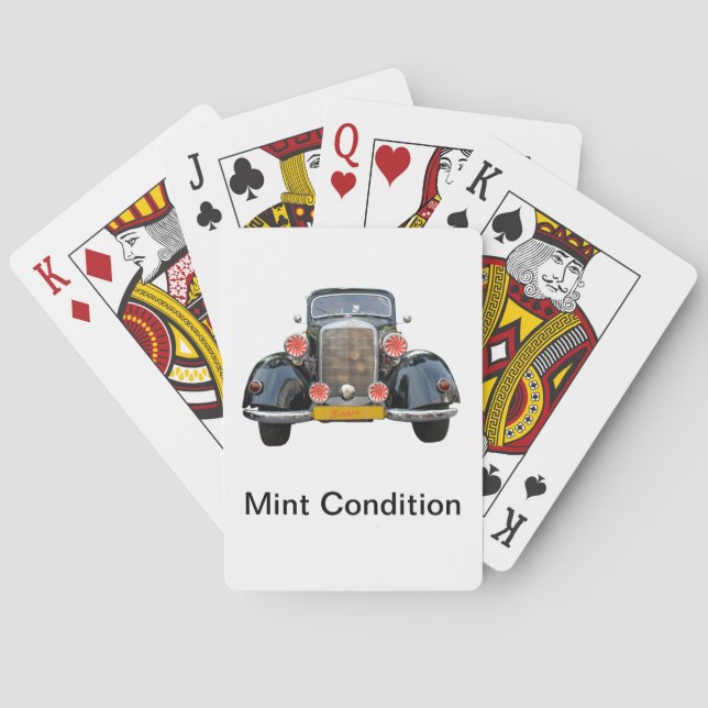 Vintage Cars Poker Cards (Back)