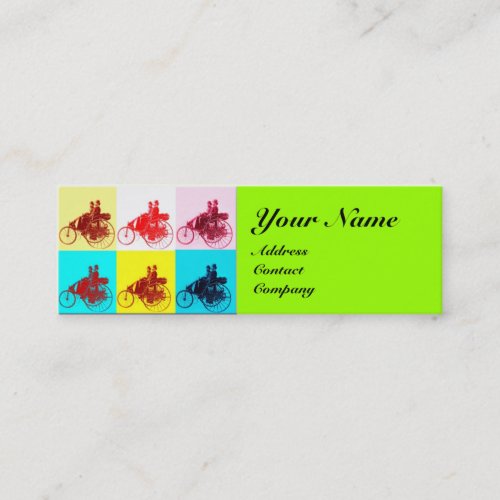 VINTAGE CARS POP ART  AUTO REPAIR AUTOMOTIVE MINI BUSINESS CARD