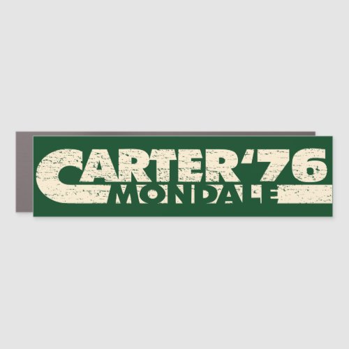 Vintage Carter Mondale 76 Jimmy Carter 1976 Bumper Car Magnet