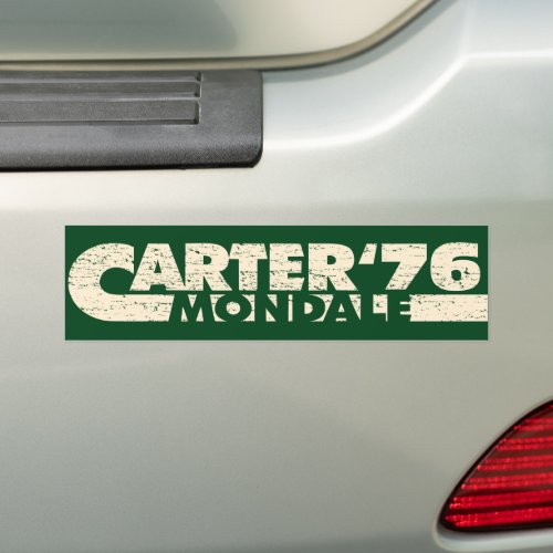 Vintage Carter Mondale 76 Jimmy Carter 1976 Bumper Sticker