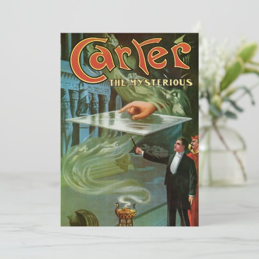 Vintage Carter the Mysterious Magic Poster (Standing Front)