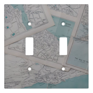 Vintage Cartographer's Dream Light Switch Cover