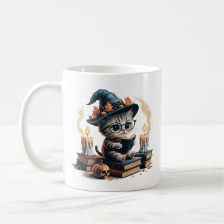Vintage Cartoon Cat: Gothic, Halloween Vibes  Coffee Mug