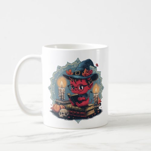 Vintage Cartoon Devil Gothic Halloween Vibes  Coffee Mug