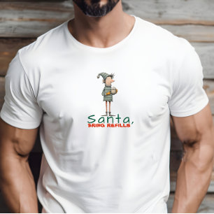 Vintage cartoon elf ironic wishes T-Shirt